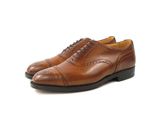 Kensington Toecap Oxford City Shoe - Beechnut