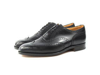 Piccadilly Brogue Oxford City Shoe - Black Box Calf