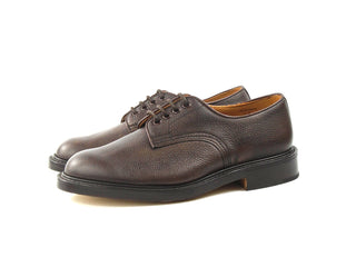 Daniel Derby Tramping Shoe - Dark Brown Scotch Grain