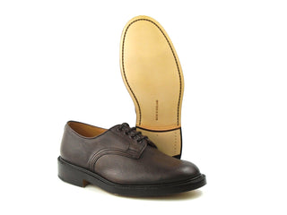 Daniel Derby Tramping Shoe - Dark Brown Scotch Grain