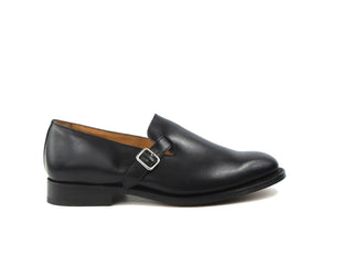 Niles Buckle Loafer - Black Calf