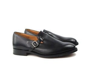 Niles Buckle Loafer - Black Calf