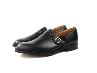 Niles Buckle Loafer - Black Calf