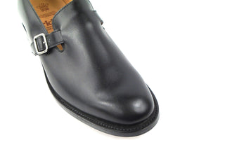 Niles Buckle Loafer - Black Calf