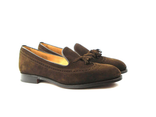 Leydon Tassel Loafer - Chocolate Repello Suede