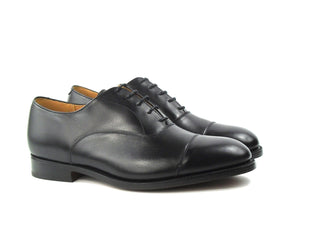 Boxwood Toe Cap Oxford -Black Box Calf