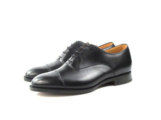 Boxwood Toe Cap Oxford -Black Box Calf