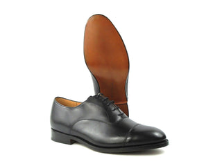 Boxwood Toe Cap Oxford -Black Box Calf