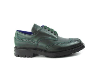 Derby Brogue Shoes - Vine(Green) Calf