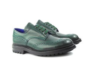 Derby Brogue Shoes - Vine(Green) Calf