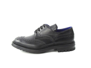 Derby Brogue Shoes - Black Calf