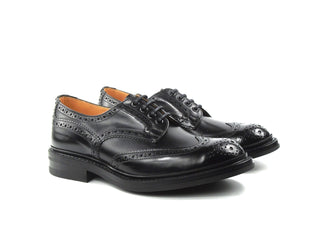 Bourton Country Brogue Shoe - Black Box Calf