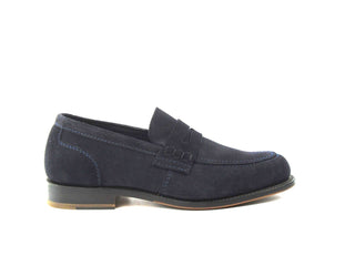 Connaught Step-in Loafer - Navy Ox Reversed Suede