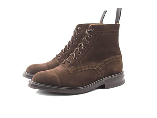 Brogue Country Boot  - Chocolate Suede (Training Sample)