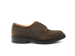Bourton Country Brogue Shoe - Flint Repello Suede