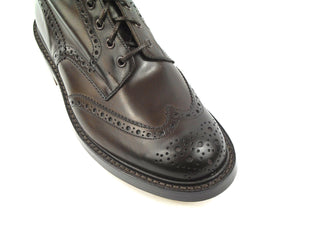 Malton Country Brogue Boot - Espresso Burnished