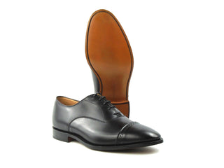 Arundel Punch Cap Oxford -Black Box Calf