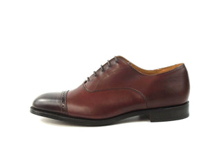 Punched Cap Oxford Shoe - Burgundy