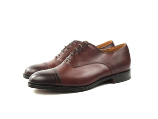 Punched Cap Oxford Shoe - Burgundy