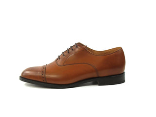 Arundel Punch Cap Oxford -Beechnut Burnished