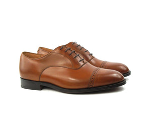 Arundel Punch Cap Oxford -Beechnut Burnished