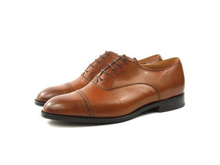 Arundel Punch Cap Oxford -Beechnut Burnished