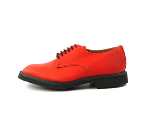 Dundee Plain Derby Shoe - Orange Olivvia Scotch Grain