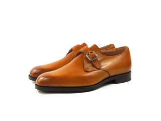 Mayfair Single Monk Shoe - 1001 Burnished