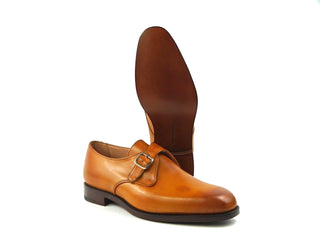 Mayfair Single Monk Shoe - 1001 Burnished
