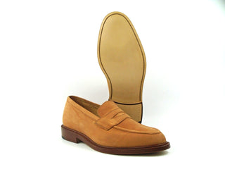 Unlined Jason Penny Loafer - Chestnut Nubuck