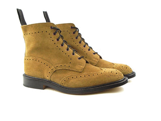 Stow Brogue Boots - Cola Suede (Training)