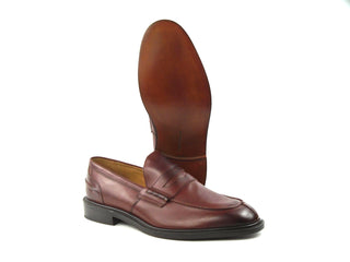 James Penny Loafer -Burgundy Burnished