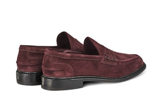 Adam Penny Loafer - Barolo Suede - R E Tricker Ltd