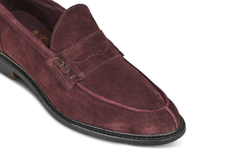 Adam Penny Loafer - Barolo Suede - R E Tricker Ltd