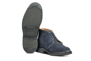 Aldo Chukka Boot - Navy Eco Buck - R E Tricker Ltd