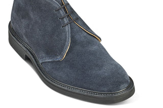 Aldo Chukka Boot - Navy Eco Buck - R E Tricker Ltd