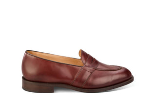 Alfred Penny Loafer - Burgundy Calf - R E Tricker Ltd