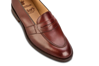 Alfred Penny Loafer - Burgundy Calf - R E Tricker Ltd