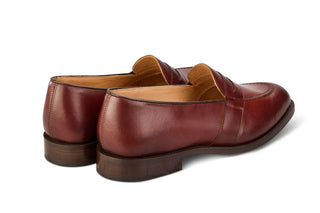 Alfred Penny Loafer - Burgundy Calf - R E Tricker Ltd