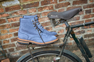 Bernwood Logger Boot - Denim Hydro Nubuck - R E Tricker Ltd