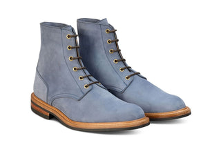 Bernwood Logger Boot - Denim Hydro Nubuck - R E Tricker Ltd