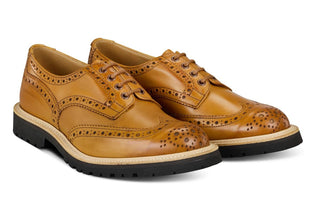 Bourton Country Shoe - 1001 Burnished (Natural Welt) - R E Tricker Ltd