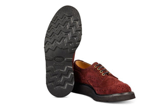 Bourton Country Shoe - Barolo Castorino Suede - R E Tricker Ltd