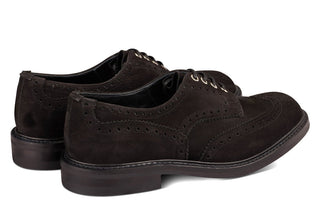 Bourton Country Shoe - Black Hydro Nubuck - R E Tricker Ltd