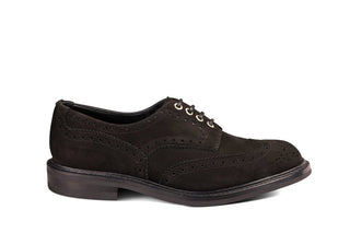 Bourton Country Shoe - Black Hydro Nubuck - R E Tricker Ltd