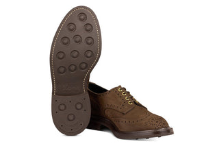 Bourton Country Shoe - Brown Hydro Nubuck - R E Tricker Ltd