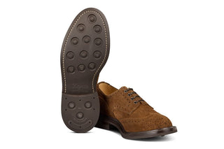 Bourton Country Shoe - Brown Rough Out Suede - R E Tricker Ltd