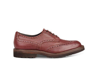 Bourton Country Shoe - Burgundy Olivvia Shrunken Grain