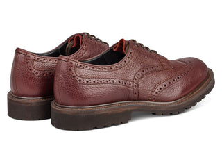 Bourton Country Shoe - Burgundy Olivvia Shrunken Grain - R E Tricker Ltd