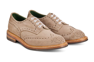 Bourton Country Shoe - Caribou Suede - R E Tricker Ltd